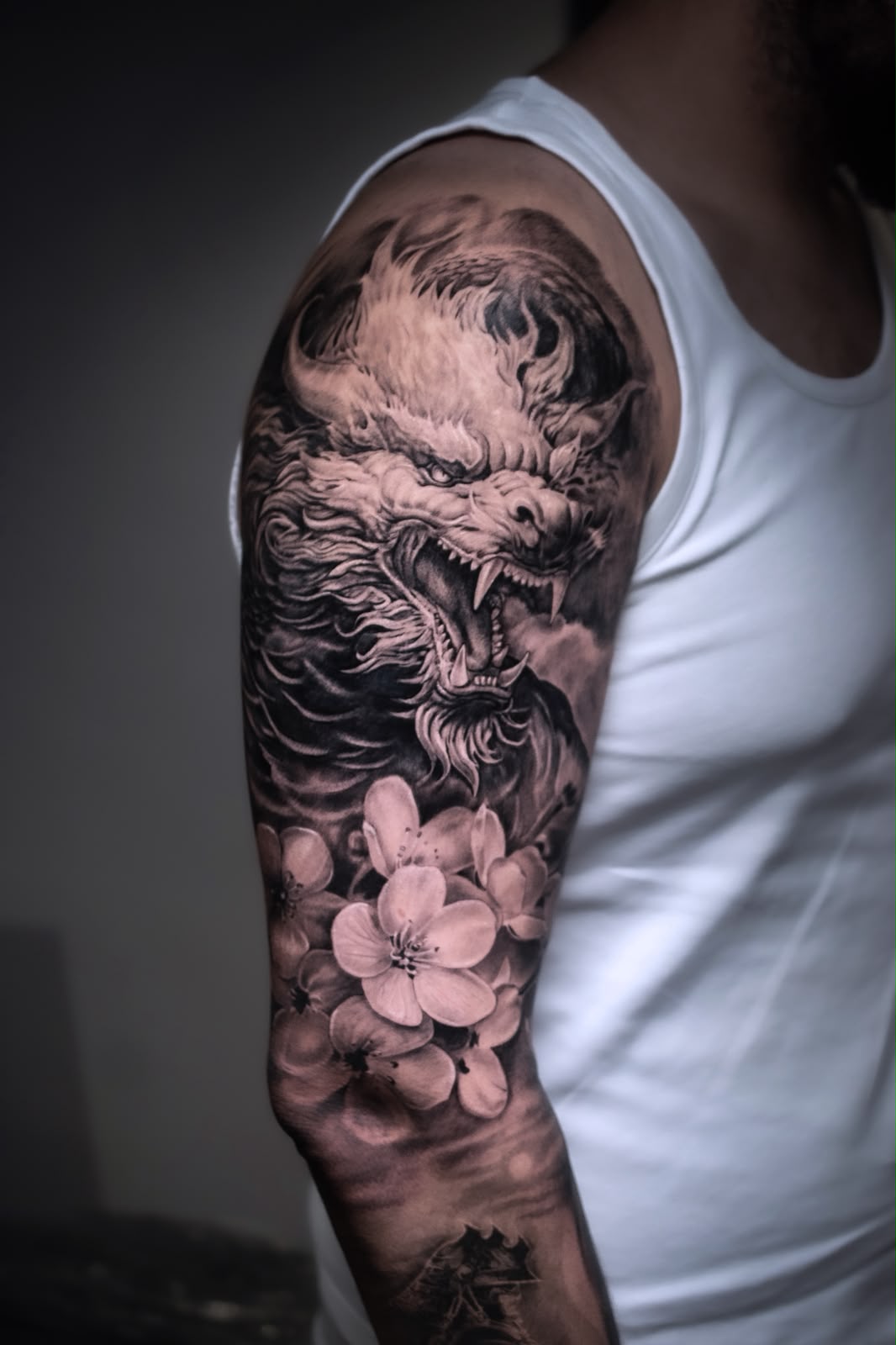 Black & Grey tattoo example — London's Glitch