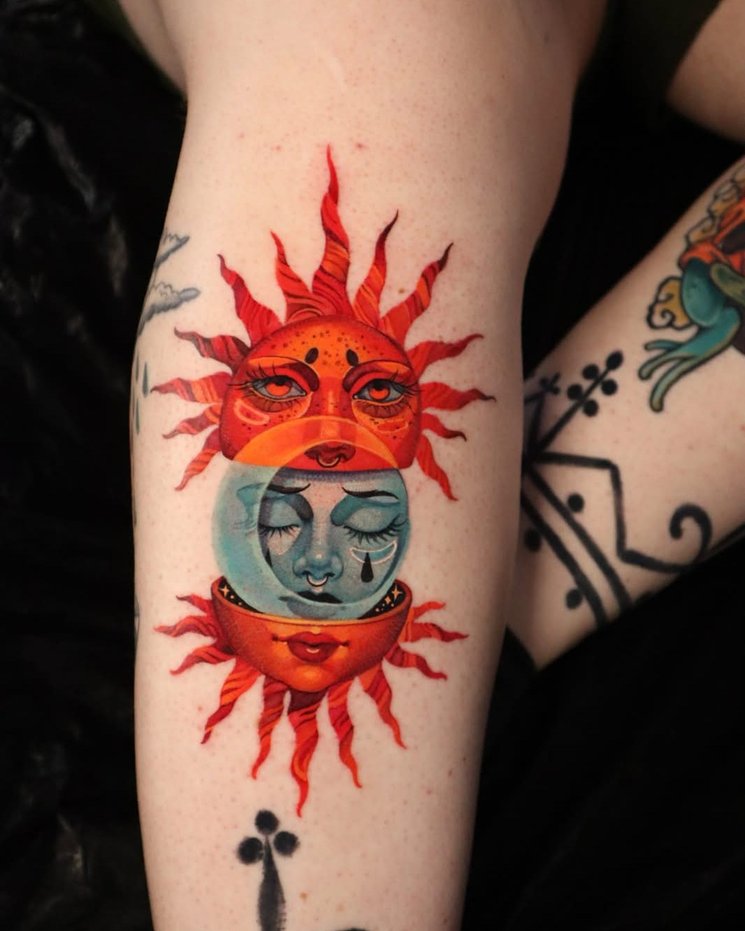 Colour tattoo example — London's Glitch